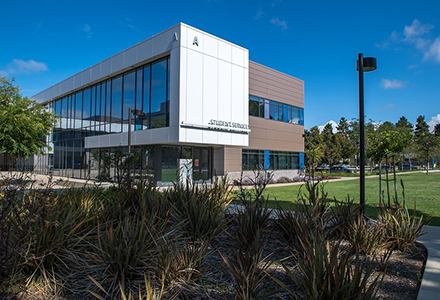 Student Services building on the Santa Maria campus.